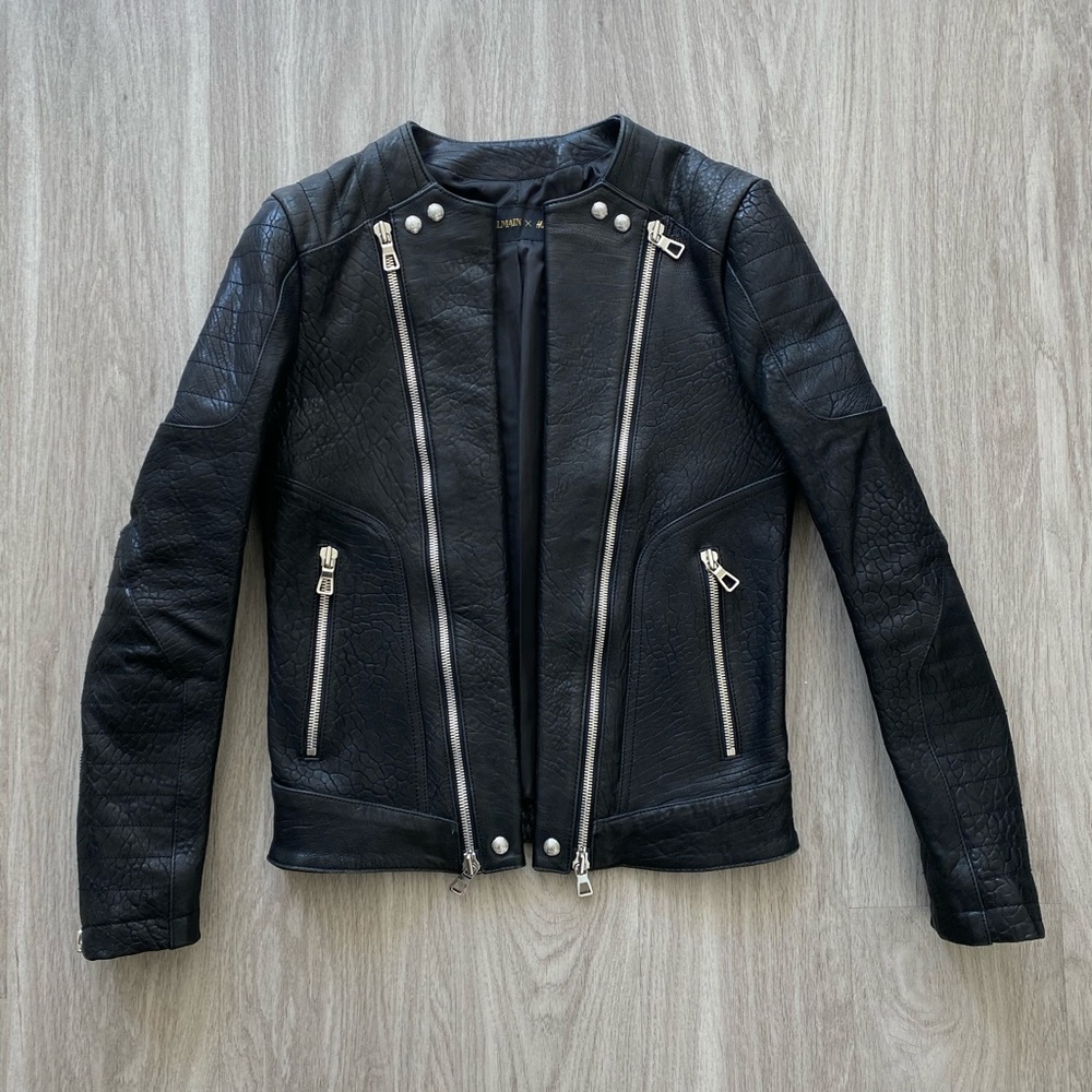 Balmain x H&M Leather Jacket